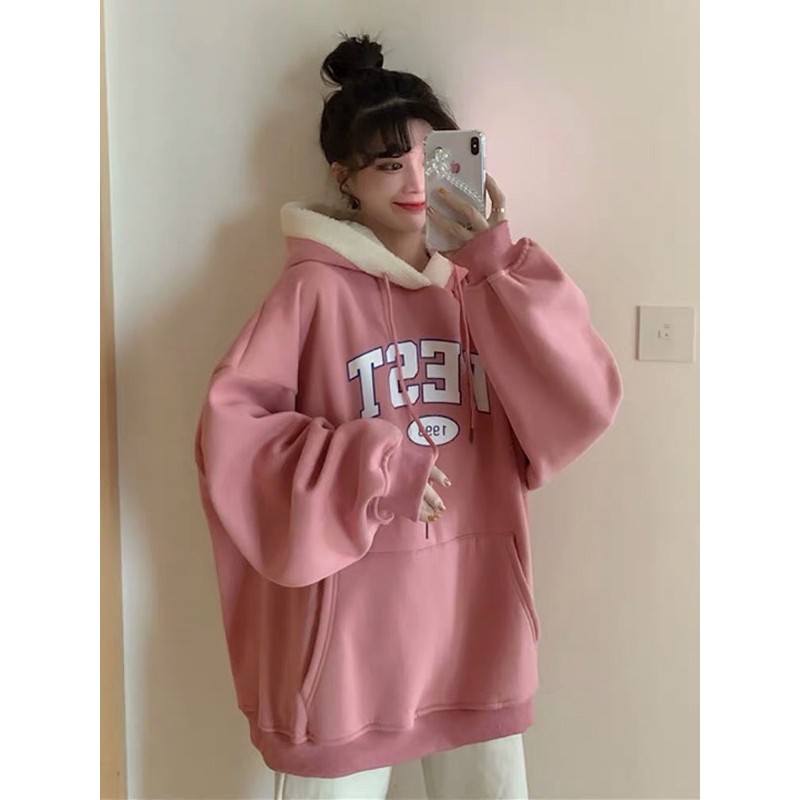 áo hoodie mũ lót lông