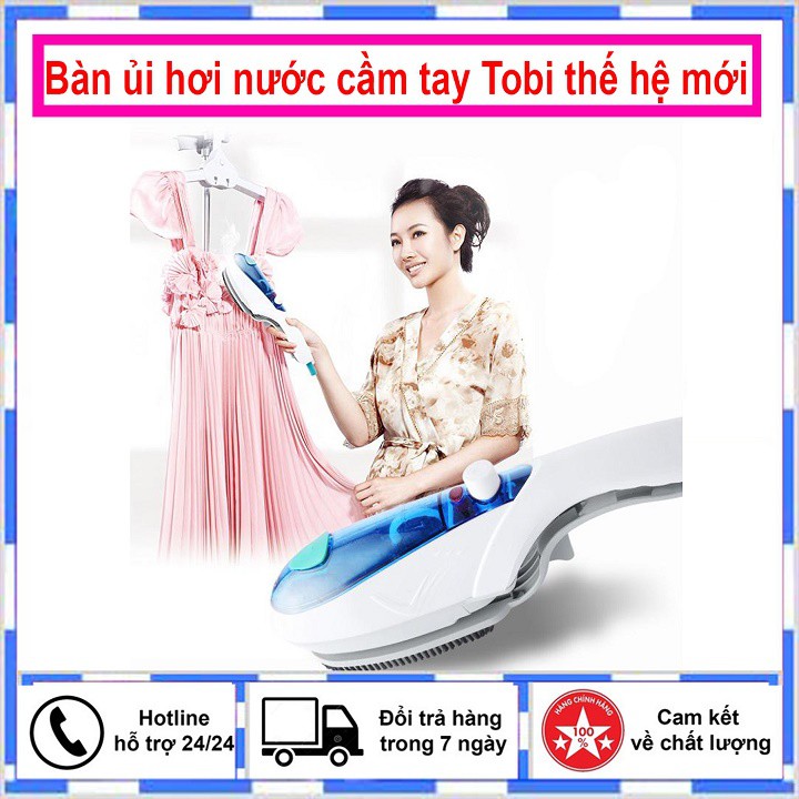 Bàn Ủi Hơi Nước Mini Du Lịch ToBi Travel Steamer, Bàn là hơi nước cầm tay Tobi