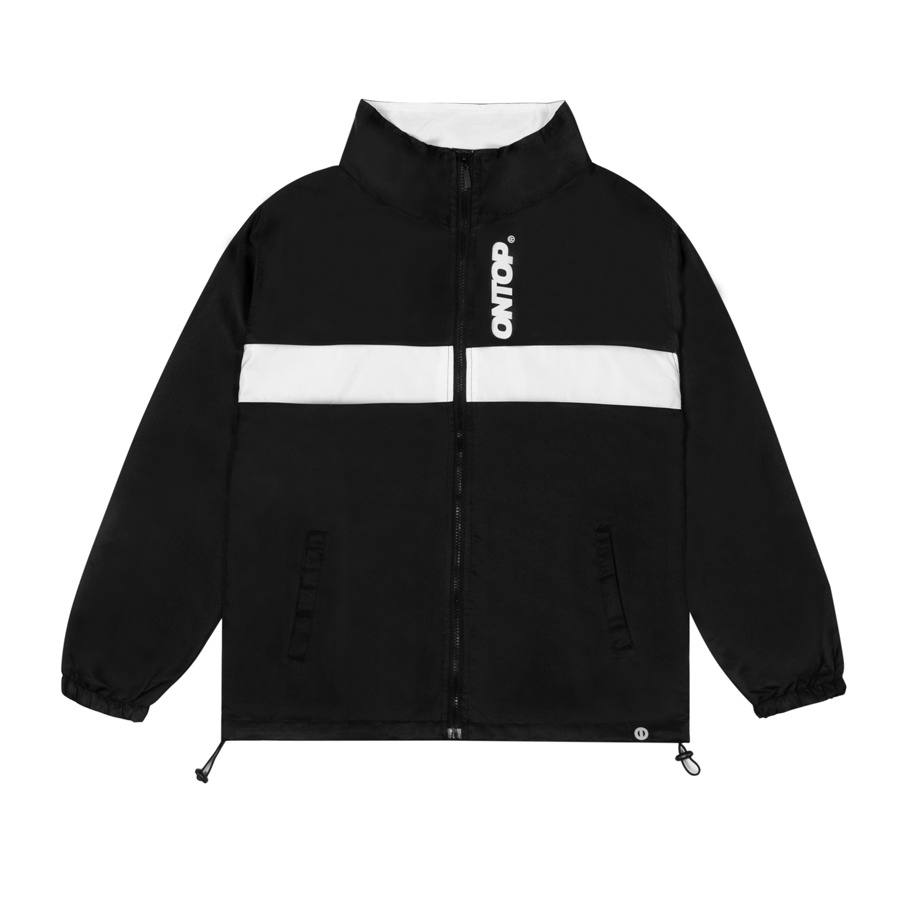 Áo khoác dù nam local brand ONTOP màu đen - UNI jacket O14-AK5