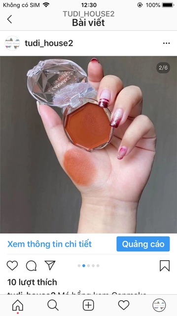 Má hồng dạng kem Canmake Cheek Cream