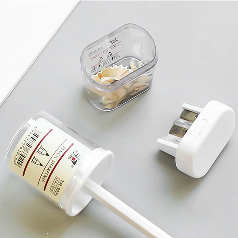 Licao Gọt bút chì chuốt viết chì 2 lỗ, trong suốt, có 2 loại để lựa chọn, rất dễ thương.