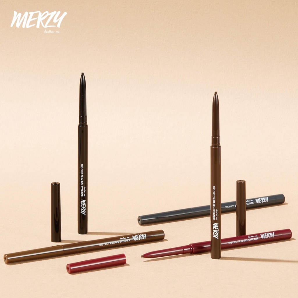 Chì kẻ mắt Merzy The First Slim Gel Eyeliner siêu mảnh, chống trôi 0,05g