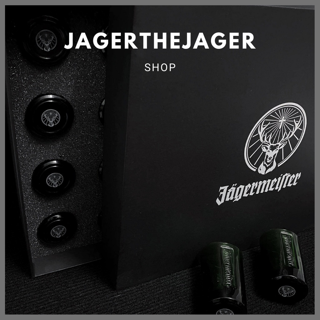Set ly shot xanh Jagermeister  | Ly shot uống rượu Jagermeister