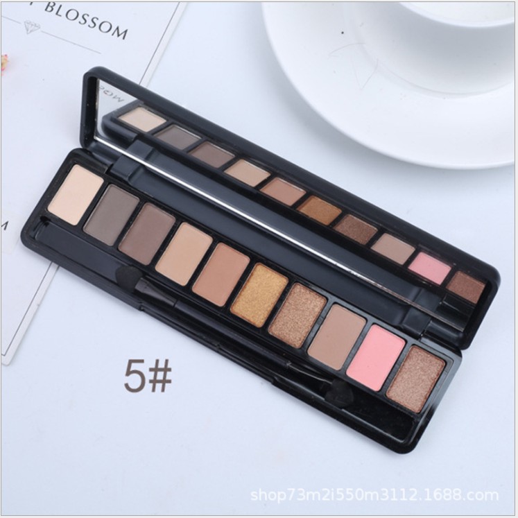 Phấn mắt 10 ô Fashion Lameila, bảng phấn mắt nội địa trung, bảng mắt C12 - Sammi beauty