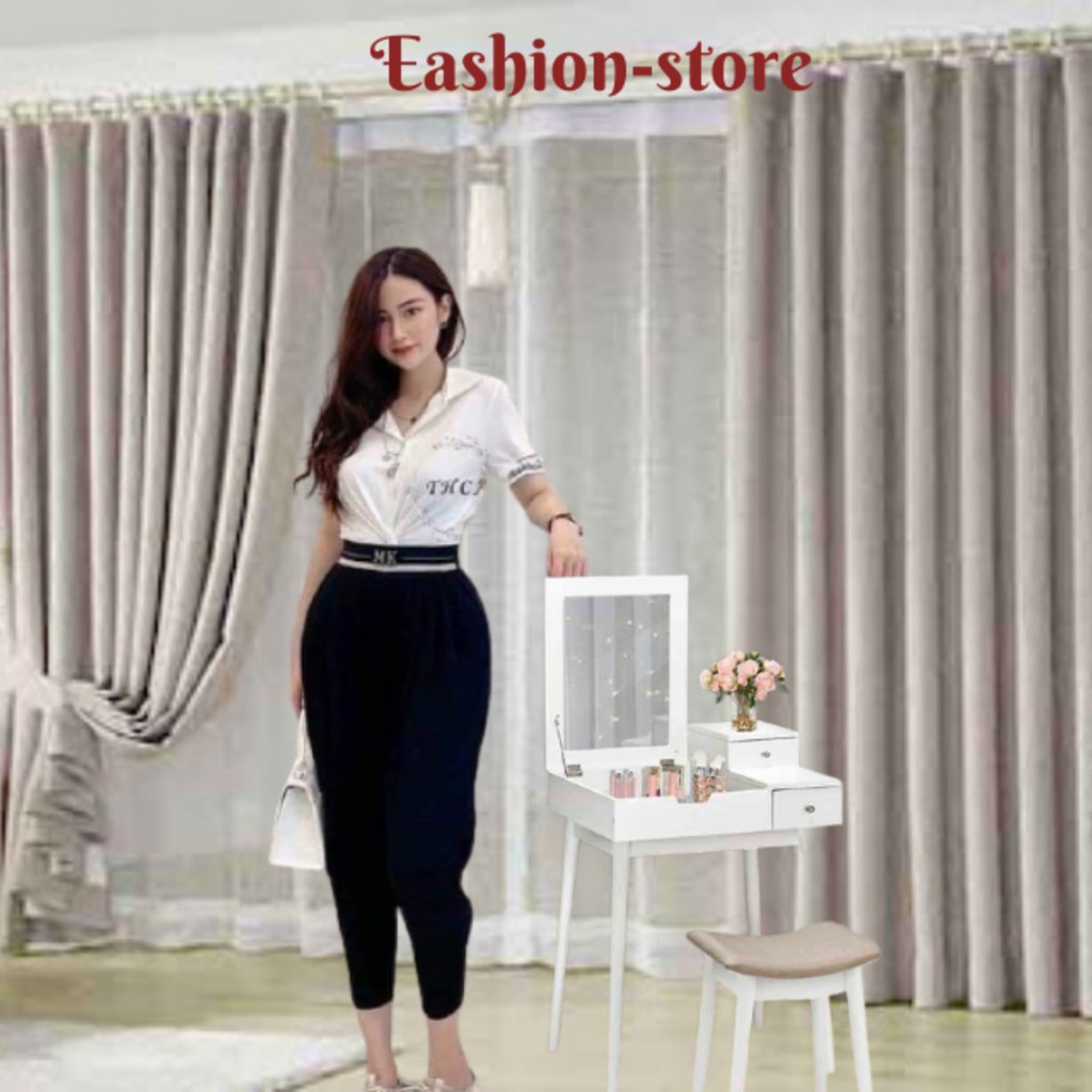 Quần Baggy Nữ Cạp Chun Chữ Dáng Quần Công Sở Cạp Cao Thiết Kế Cap.Chun Chất Vải Mêmf Min.Fom Dang Đep.
