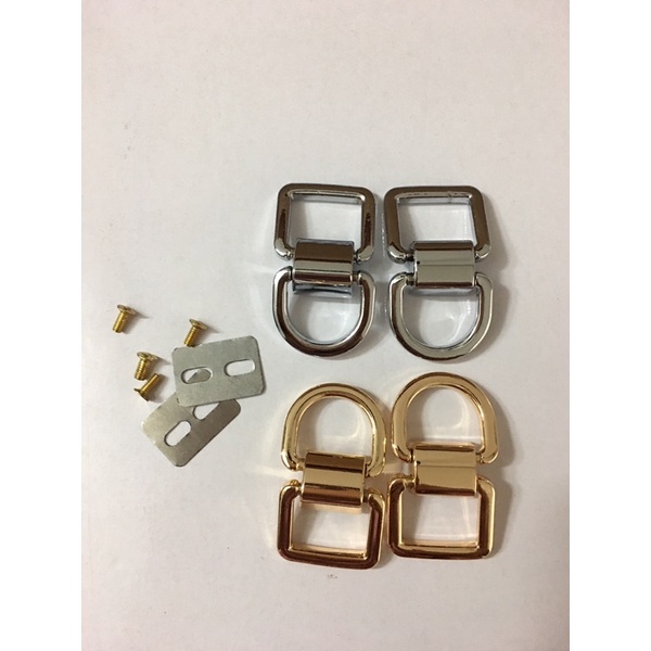 Phụ kiện túi xách: Khoen D vít, chân quai đôi