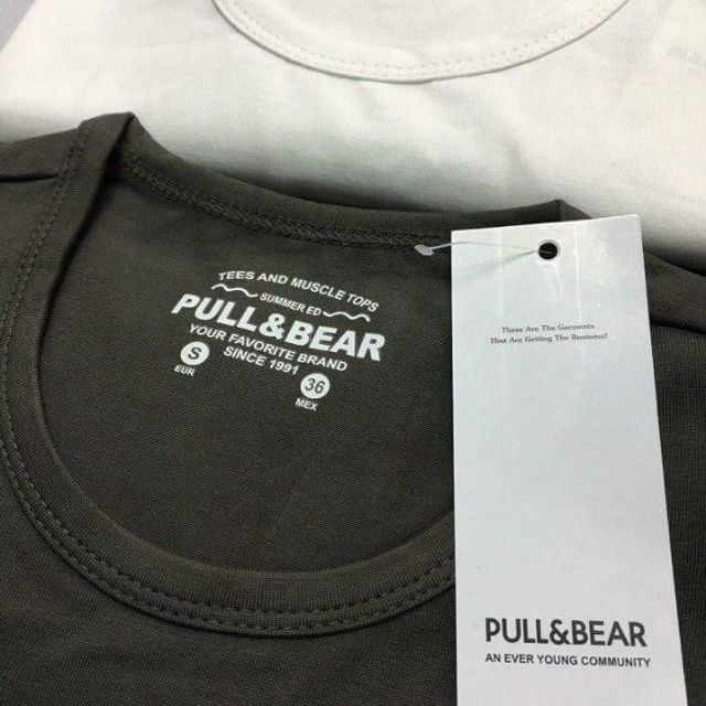 Áo phông trơn Pull and Bear