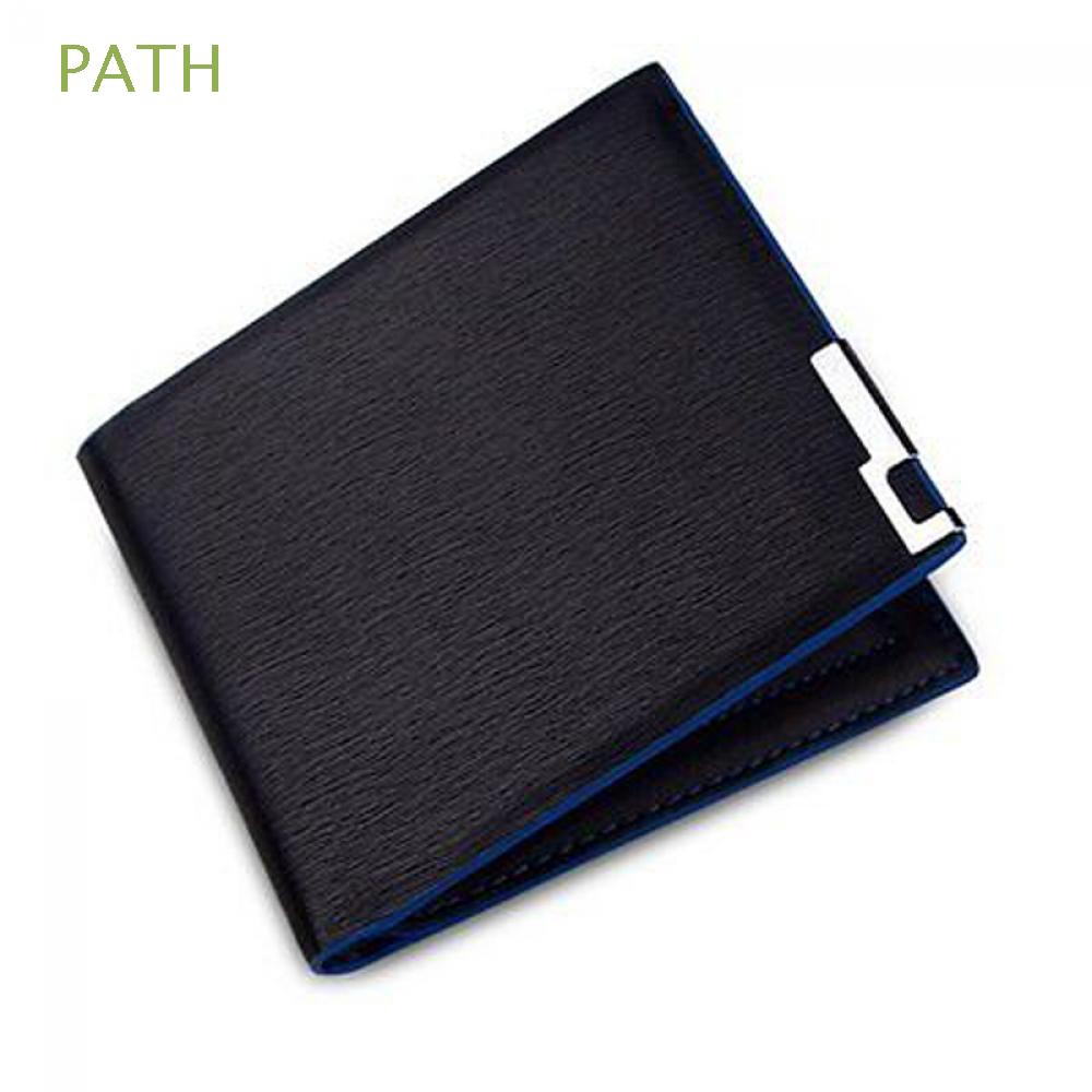 PATH Genuine Men's Money Holder Credit ID Card Leather Wallet