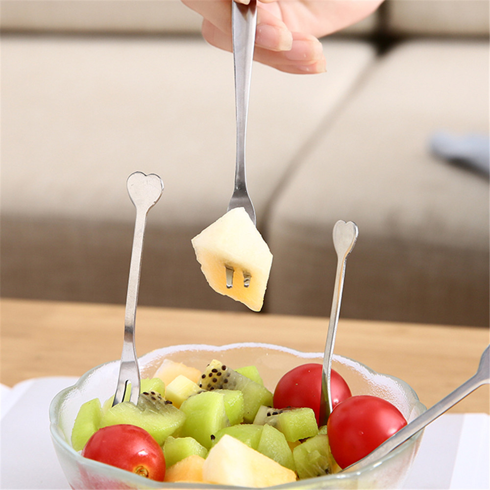 Nĩa Ăn Trái Cây Làm Từ Thép Không Gỉ Bền Bỉ