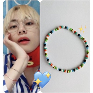 Vòng tay hạt cườm handmade inspired by V from BTS