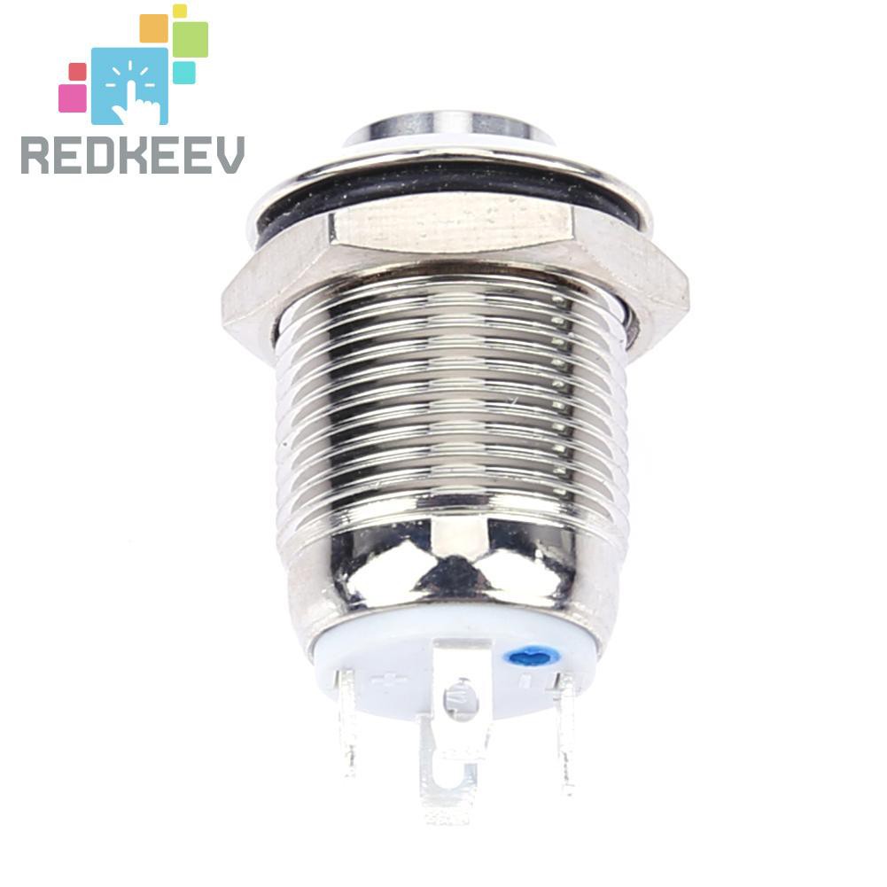 Công Tắc Nút Bấm Có Đèn Led Đỏ / Xanh 1.13 12mm 3v