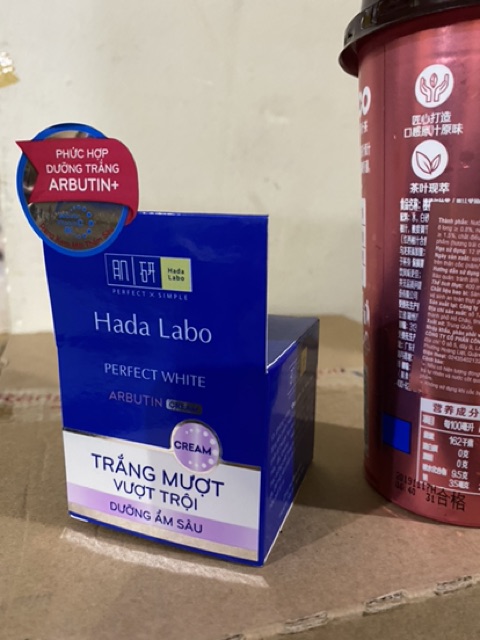 Kem Hada Labo trắng hoàn hảo- Hada Labo perfeact white Asbutia cream(Chính hãng) - [Quầy Thuốc Bảo Lâm] -[Chính Hãng]