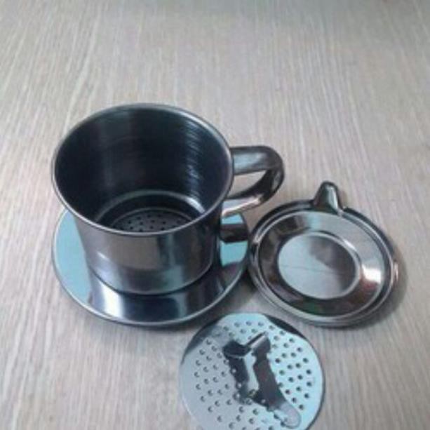 Phin pha cà phê bằng inox Coffee Finter cafe sáng bóng .