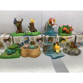 Pokémon Pokemon 8 bộ Bánh sinh nhật cảnh hộp trứng hình búp bê tay trang trí mô hình