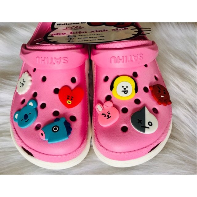 Combo 8 jibbitz / stick BTS BT21 siêu cute