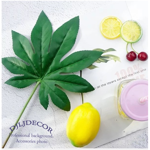 LÁ CÂY giả decor nhiều loại như thật- Lá bọ rùa, bạch đàn, lá dừa, lavender, thảm trang trí lót bàn ăn