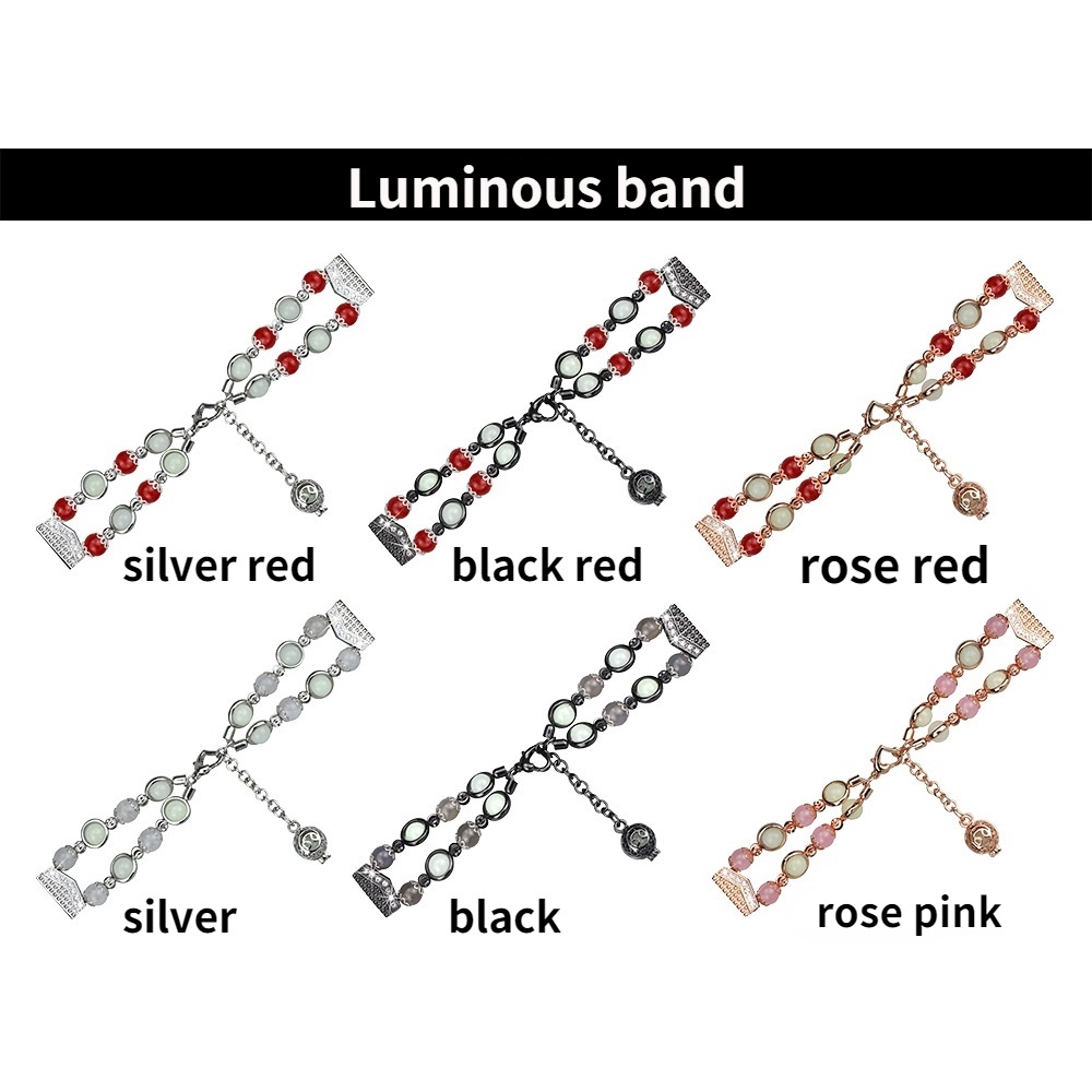 Dây Đeo Chuỗi Hạt Agate Phát Sáng Cho Đồng Hồ Thông Minh Samsung Galaxy Watch 4 Classic 40mm 42mm 44mm 46mm Huawei gt2