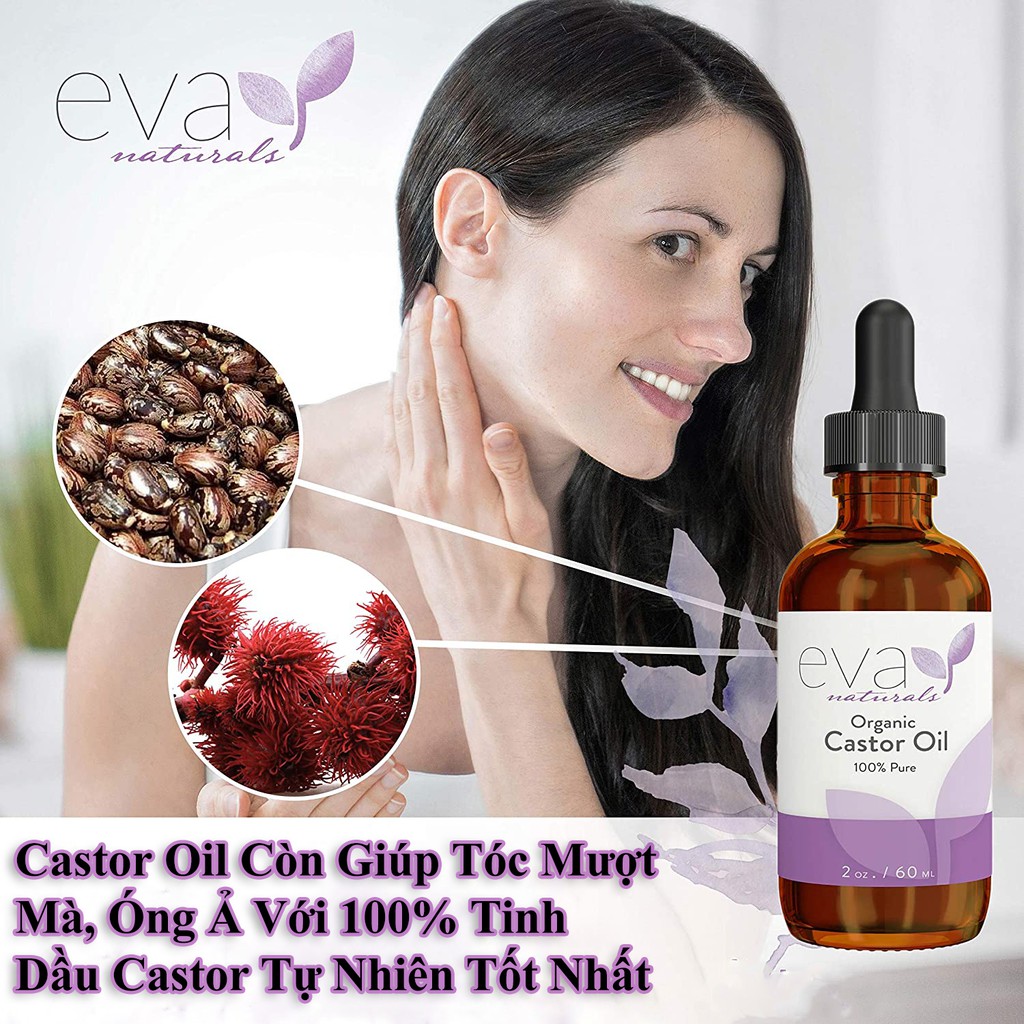 Tinh Dầu Dưỡng Tóc Eva Naturals Organic Castor Oil 60ml | BigBuy360 - bigbuy360.vn