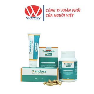 Mua 2 Hộp Pandora Pilex+ 60 Viên Tặng Ngay 01 Kem Bôi Trĩ Pandora - Dành Cho Người Bệnh Trĩ - Victory Pharmacy