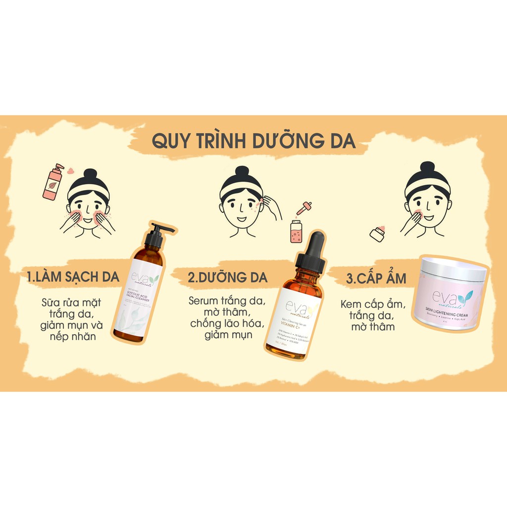 Serum Trắng Da, Mờ Thâm, Chống Lão Hóa, Giảm Mụn Eva Naturals Vitamin C Plus 30ml | BigBuy360 - bigbuy360.vn