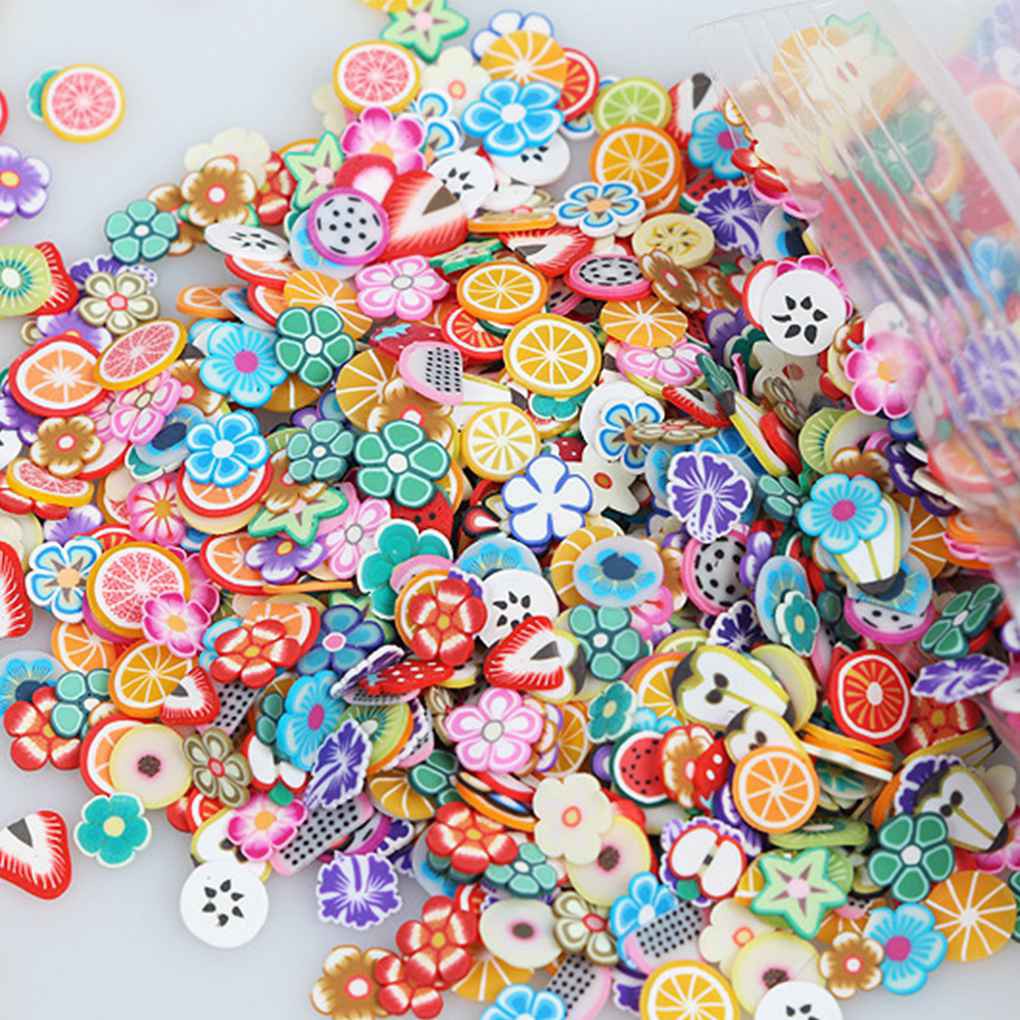 Bộ 1000 Hình Dán Trái Cây 3d Trang Trí Móng Tay Xinh Xắn