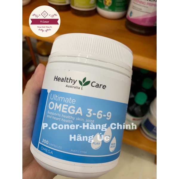 VIÊN UỐNG OMEGA 369 HEALTHY CARE HỘP 200 VIÊN