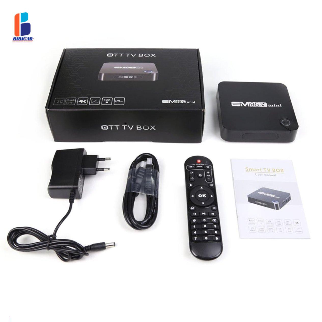 Bộ Tv Box Em95X Mini 4k Amlogic S905W Lõi Tứ Và Phụ Kiện