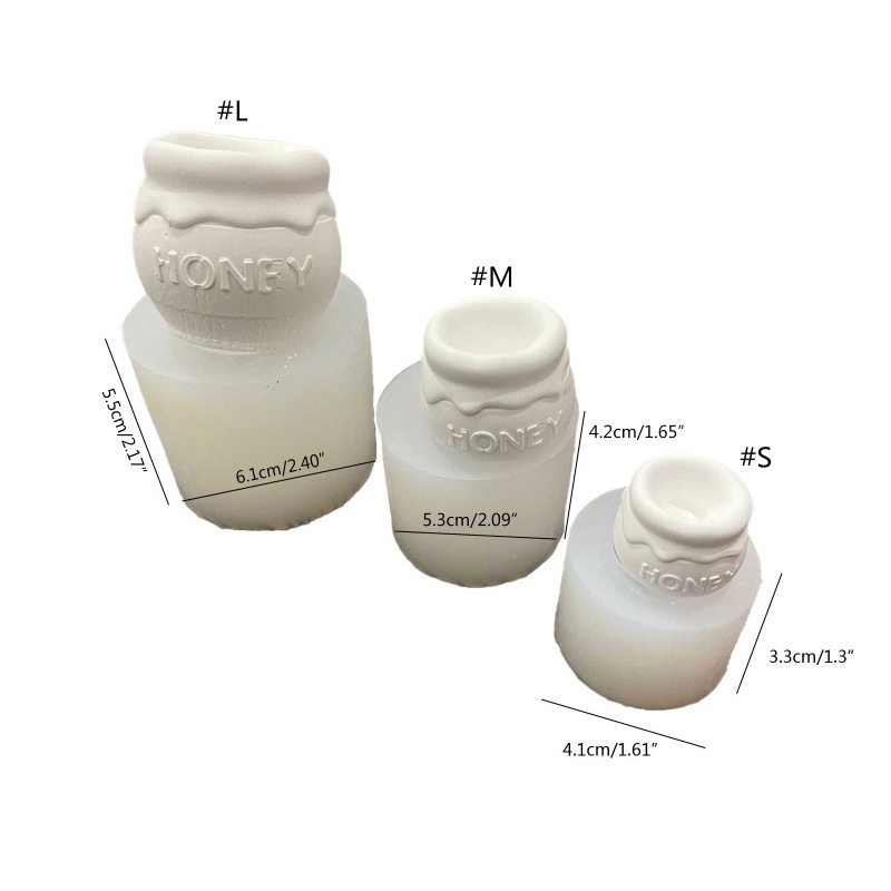 Khuôn Silicone Dùng Làm Nến Hình Lọ Ong Diy