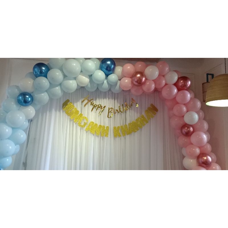 Chữ cái ghép tên bằng giấy xốp nhũ kim tuyến trang trí sinh nhật cho bé trai bé gái người lớn - Kemshop K174