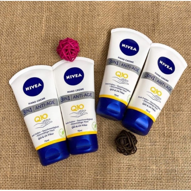 Kem dưỡng da tay Nivea Q10 Anti-Age nội địa Đức 75 ml dưỡng ẩm cho da khô - Shop Viloet