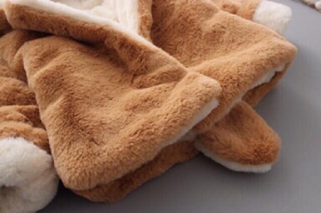 Áo lông chồn cho bé