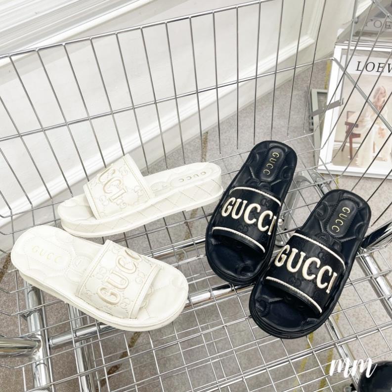 | ảnh thật | Dép lê Gucci 2màu đen trắng fullbox size 35/38