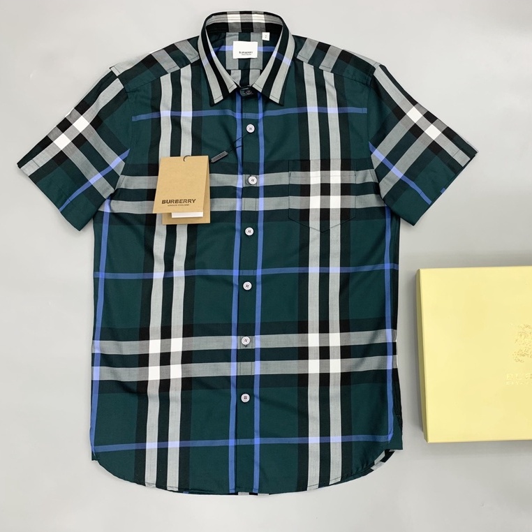 Áo sơ mi Burberry kẻ sọc Xanh LA
