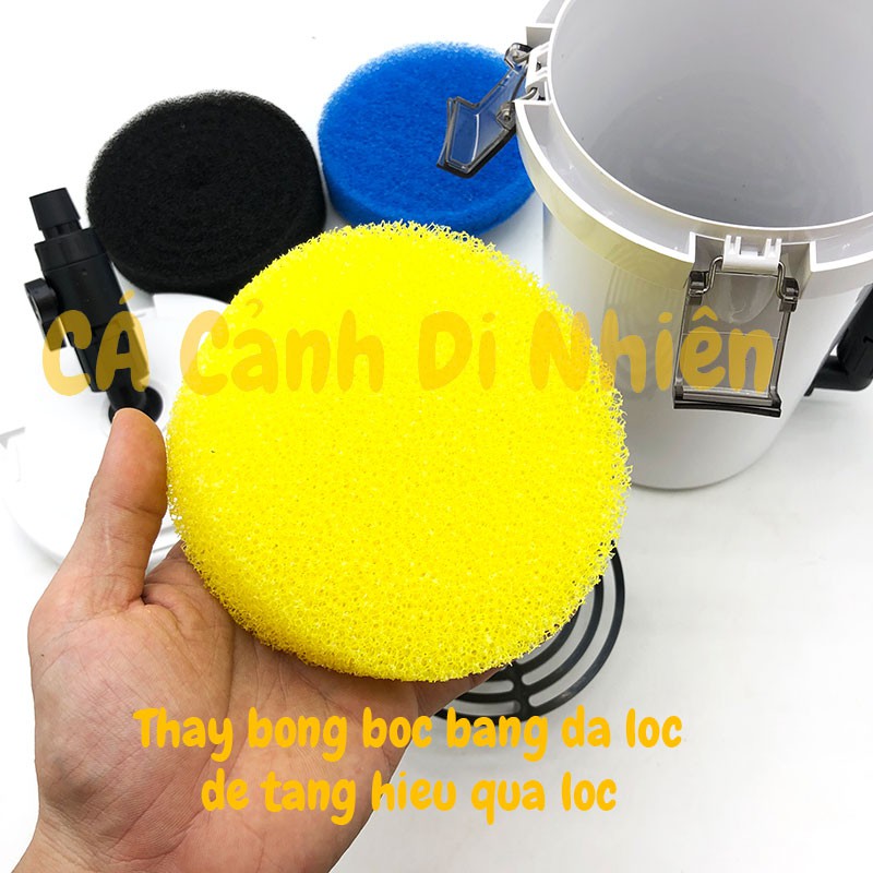Hộp lọc phụ ngoài HW-603 không bơm - Out Side Filter Sunsun HW603 cho hồ cá