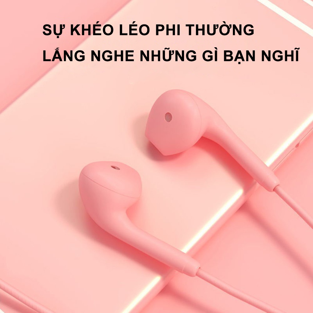 Tai nghe nhét tai EVEBOT có dây giắc cắm 3.5mm âm thanh hifi màu tùy chọn cho máy tính xách tay máy tính bảng điện thoại