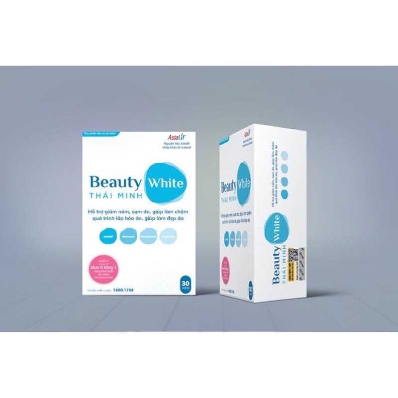 [GIÁ GỐC] Beauty White Thái Minh-Hỗ trợ giảm nám,sạm da hộp 30v