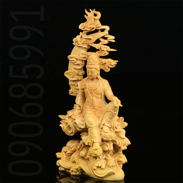 Tượng Thủy Nguyệt Quan Âm gỗ Hoàng Dương
