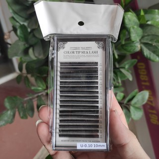 Mi khay Hiệu Color tip silk Lash U 0.07-0.10-0.12 ( Đồ nối mi đẹp)