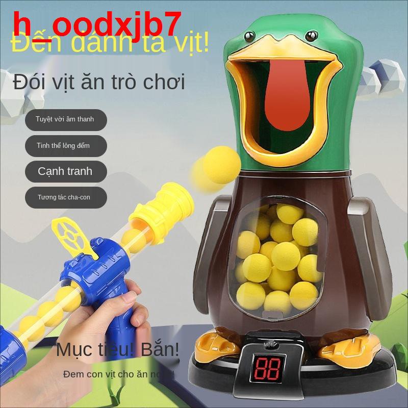 Hit me duck shooting baby ball đạn mềm súng đồ chơi cho bé trai 7-9 tuổi câu đố 6 tay nắm lấy có thể phóng năm con