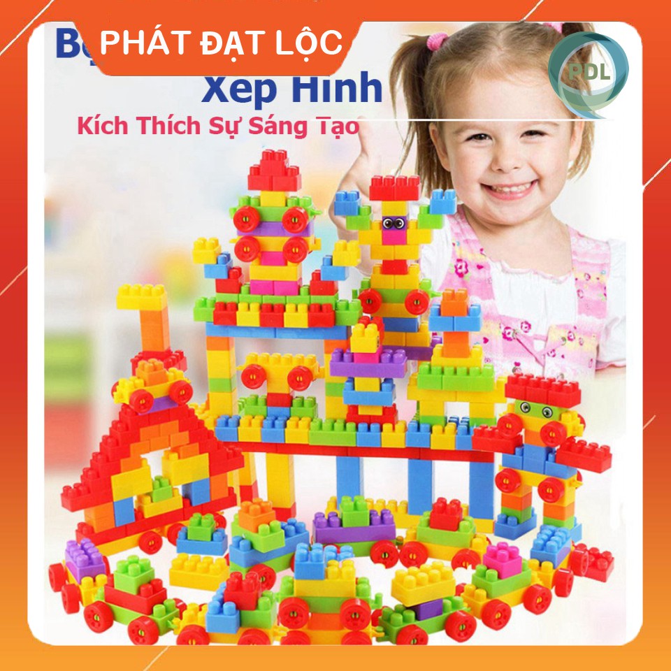 [HCM] Hộp đồ chơi lắp ráp đa dạng đa màu sắc - Phát Đạt Lộc - hộp 240 khối, tăng tính sáng tạo cho trẻ em -Phát Đạt Lộc