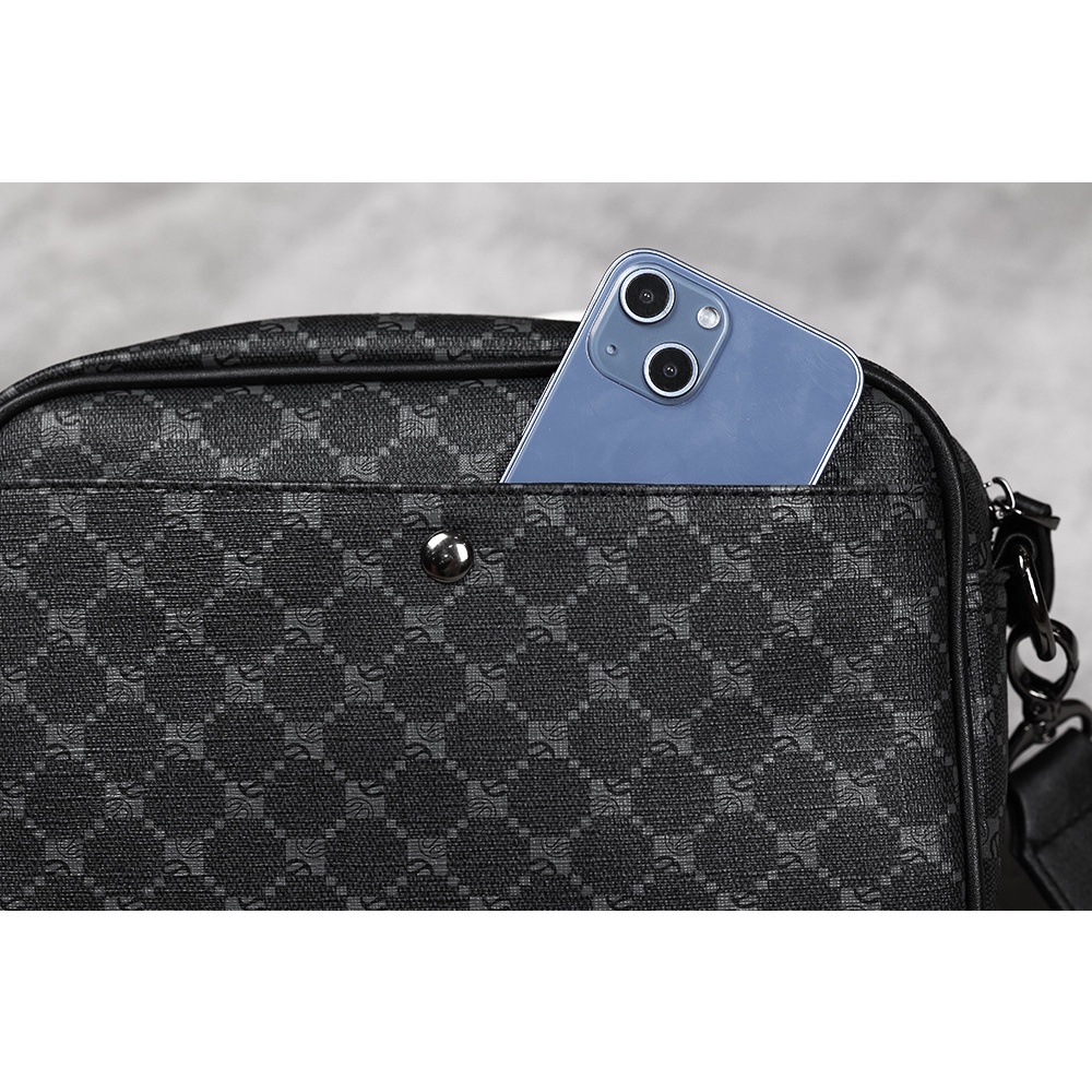 Túi đeo chéo nam nữ da cao cấp RIKY phong cách thời trang đeo vai unisex chống nước