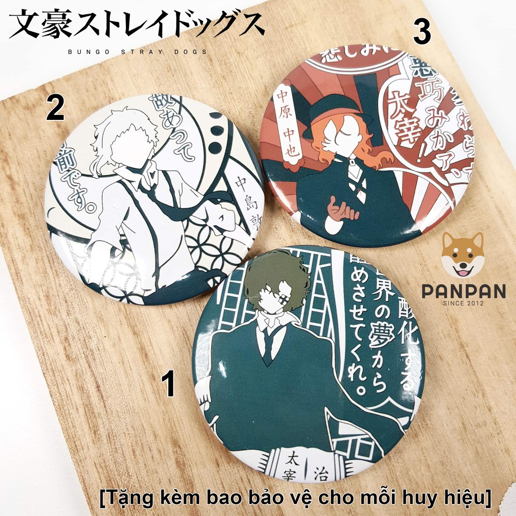 Huy hiệu lẻ Bungo Stray Dogs (6CM)