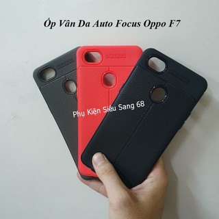 Oppo F7| Ốp vân da Auto Focus Oppo F7 chính hãng