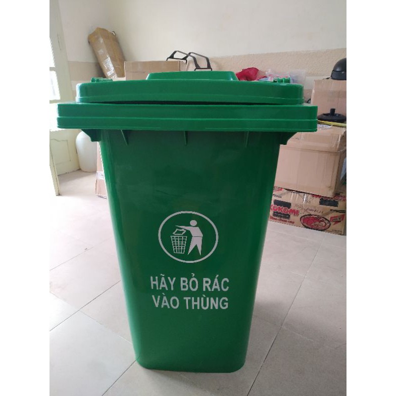 THÙNG RÁC XANH [CAO CẤP] THÙNG RÁC CÔNG CỘNG 60L, 120L, 240L, 660L, THÙNG RÁC CÓ NẮP BÁNH XE