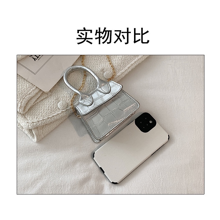 Túi Đeo JASMIN NOIR Chéo Giả Da Cá Sấu Thời Trang Nữ