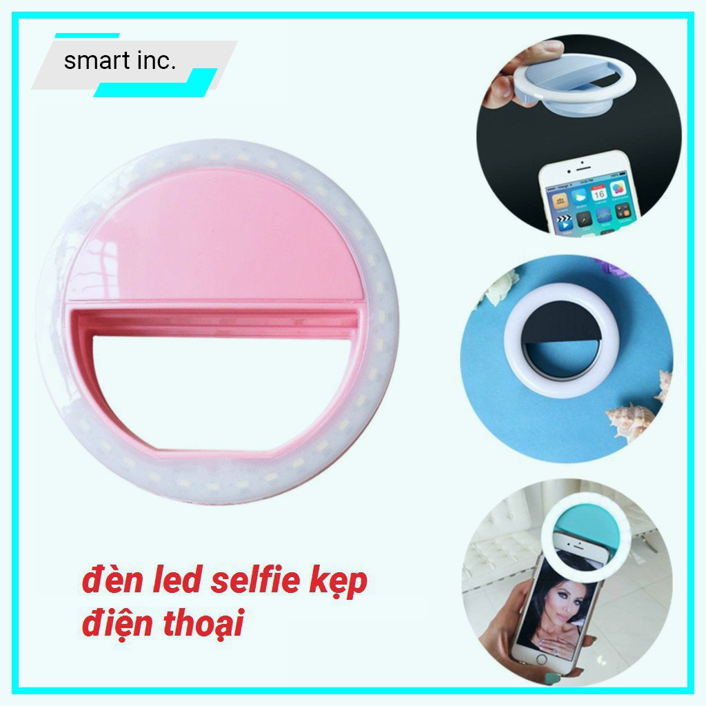 Đèn Kẹp Flash Điện Thoại Ipad Hỗ Trợ Chụp Hình 🚀FREESHIP🚀 Đèn Led Selfie Tự Sướng Light Chụp Ảnh Ban Đêm Tối Siêu Sáng