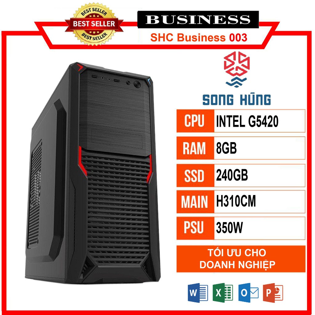 Bộ máy tính văn phòng Business Home 003 (G5420/H310/4GB RAM/240GB SSD/350W)