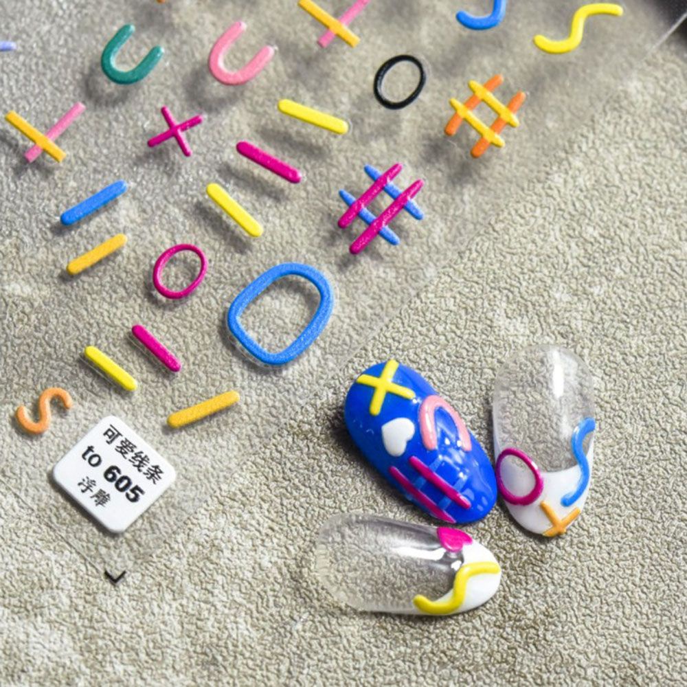 [Hàng mới về] Miếng dán trang trí móng nghệ thuật họa tiết 5d siêu mỏng diy