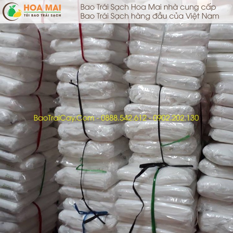 Túi bao ổi Hoa Mai 16x18 ( 100 cái ) chống sâu ruồi vàng đục quả bao trái sạch giá rẻ - hàng chính hãng