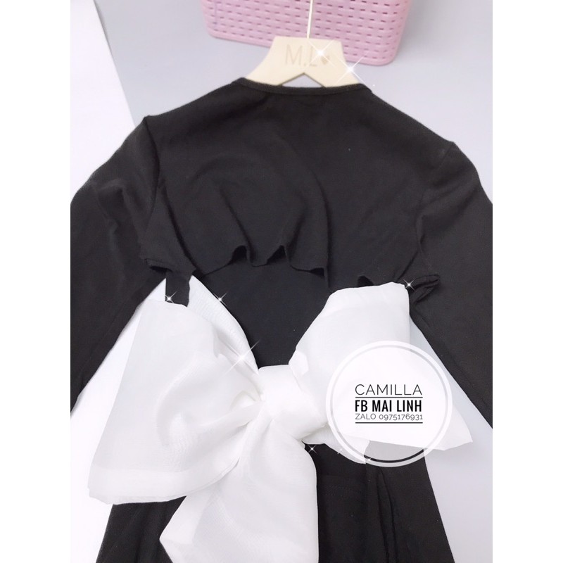 ⚡️BÁN SỈ⚡️Đầm body thun zip dài tay lưng nơ trắng | BigBuy360 - bigbuy360.vn